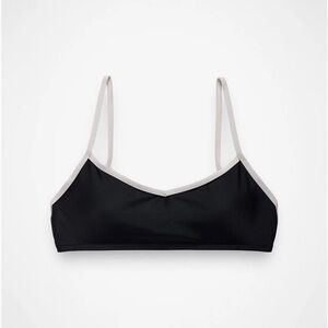 Prana Tropic Kiss Top Black/White Chlorine Resist Quick Dry UV Size XL‎